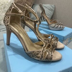 Antonio Melani Gold Embellished Heels